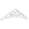 Ekena Millwork Pitch Genova Architectural Grade PVC Gable Pediment, 36"W x 9"H x 1"P (6/12) GPP036X009X100GEN - alternate 1